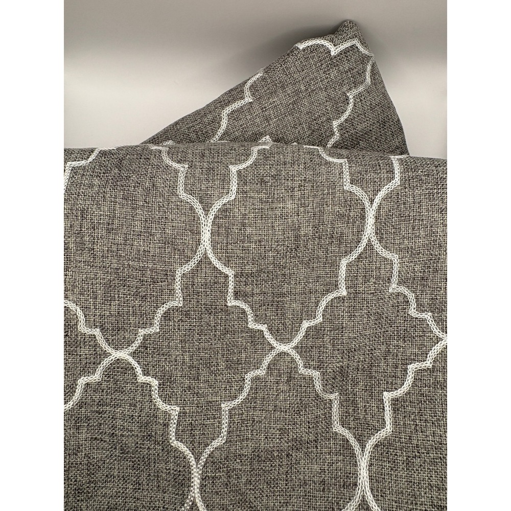 Sonoma‎ Goods For Life Grey Quatrefoil Trellis Grommet Curtain Panels Set